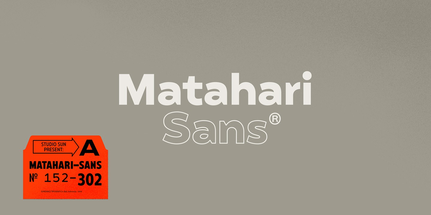 Ejemplo de fuente Matahari Sans Extended #15